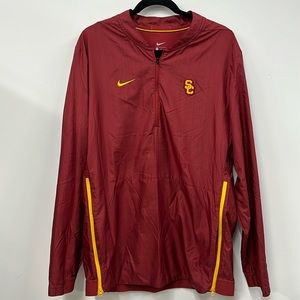 Nike OnField SC trojans Football Coach Windbreaker Jacket Men L